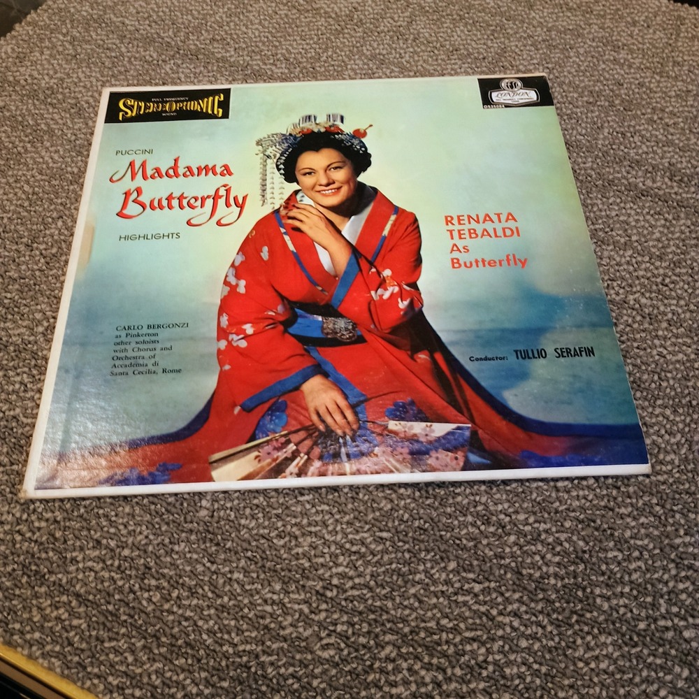 Puccini Madama Butterfly Highlights Renata Tebaldi London OS 25084 Vinyl Record